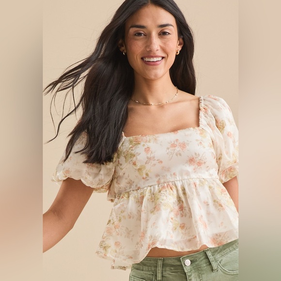 NWT-Altar’d State Penny Floral Babydoll top - Picture 3 of 12